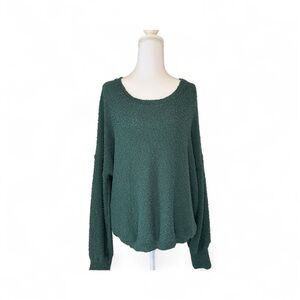Altar'd State Deep Green Scoop Neck Sweater - Size M